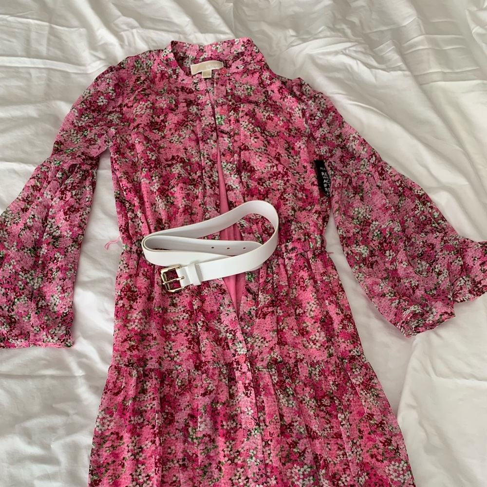 Michael by Michael Kors Floral MIDI Dress